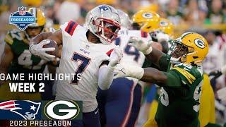 New England Patriots vs. Green Bay Packers  2023 Preseason Week 2 Game Highlights