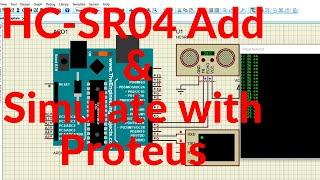 Simulation of Ultrasonic sensor HC SR04 in Proteus