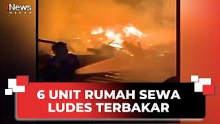 6 Unit Rumah Sewa di Tanjung Balai Ludes Terbakar