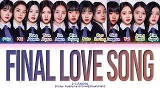 I-LAND 2 I-LANDER FINAL LOVE SONG Lyrics Color Coded Lyrics