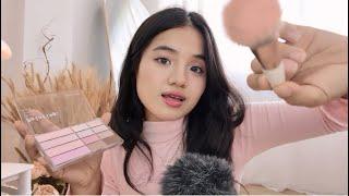 ASMR Doing your lovely pink make up ‍️‍