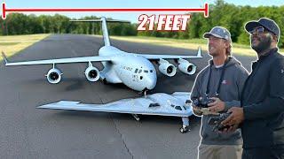 Flying The Worlds Biggest RC Planes With Tyler Perry and RamyRC