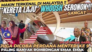 MAKIN POPULER DI MALAYSIA  Kereta Laju WHOOSH Memang SERONOK & Pelancong MAKIN SENANG Ke Bandung