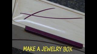 purple heart inlay jewelry box
