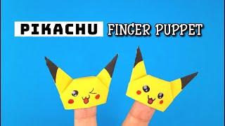 Pokemon Pikachu Origami Finger Puppet