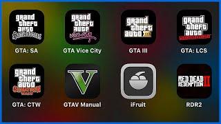 GTA iOS Grand Theft Auto San AndreasGTA Vice CityGTA IIIGTA Liberty City StoriesChinatown Wars