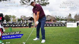 GET A BETTER STRIKE ON THE BALL WITH THIS ADJUSTMENT  Paddys Golf Tip #36  Padraig Harrington