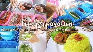 #ramadhanvlog Belanja mingguan ibu rumah tangga Persiapan Ramadan Masak sederhanan#foodpreparation