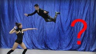 Unbelievable Magician flies in zero gravity. The FLYING ILLUSION by the German magician MAGIC MAN.