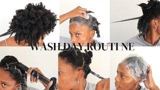 WASH DAY ROUTINE FOR HEALTHY NATURAL HAIR #type4hair #washdayroutine #4chair