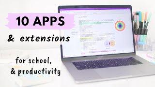 10 Apps & Extensions for School & Productivity all students need 