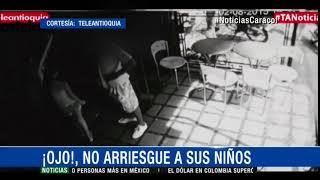 Indignante en video quedó robo a una niña de 9 años en el barrio Manrique de Medellín