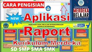 Cara Pengisian Aplikasi Rapor Kurikulum Merdeka dari Awal Sampai Print Rapor Untuk SD SMP SMA SMK