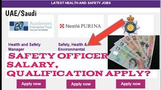 Safety officer salary in London How to apply safety officer job in Europe Health and safety job UK