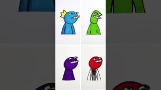 RAINBOW FRIENDS Singing NumaNuma Animation *Which one is your favorite?* #shorts #rainbowfriends