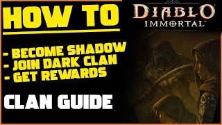 How To Join Shadows  Dark Clan - Whats The Shadow Lottery? Diablo Immortal