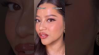 High-end vs drugstore makeup Which is better? #shorts #makeup #makeupreviews