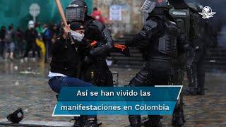 Protestas en Colombia los videos más impactantes durante los enfrentamientos