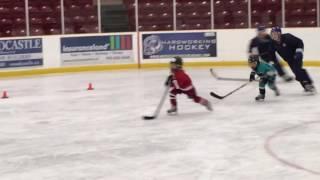 6 Year Old - Hockey skating drill