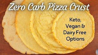 Flourless Egg White Pizza Crust  Ketovore Low Carb Vegan Dairy Free  5 Ways  0.5g Carbs