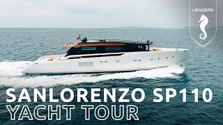 NEW Sanlorenzo SP110 motor yacht for sale  Walkthrough tour - Lengers Yachts