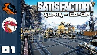 Lets Play Satisfactory Alpha - Co-Op w Aavak - PC Gameplay Part 1 - 100% Sensible Industries