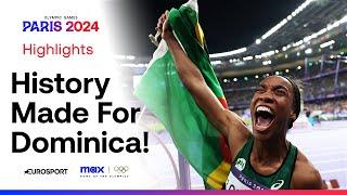 Thea Lafond makes history for Dominica with triple jump gold   #Paris2024 #Olympics