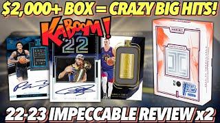 INSANE PULLS FROM $2000+ BOXES  2022-23 Panini Impeccable Basketball FOTL Hobby Box Review x2