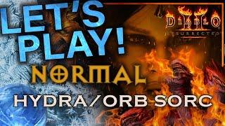 Lets Play Diablo 2 - HydraFrozen Orb Sorceress  Part Normal