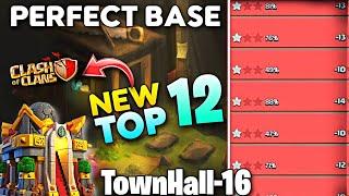 Unseen *OP BASE* Top 12 Th 16 BaseAnti 2 Star Th16 Base With LinkTh16 Best BaseAnti 2 Star Th16