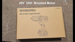 Workpro cordless impact wrench UNBOXING