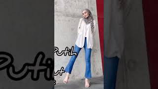 10 OOTD Baju Putih Celana Jeans Hijab #ootd #ootdfashion #ootdkekinian #ootdhijab #ootdkondangan