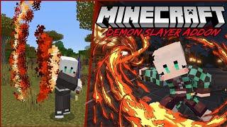 Hinokami Kagura Demon Slayer Addon Review Minecraft Bedrock Edition Mod