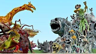 All New Zoochosis Mutant Animals Vs All Zoonomaly Monsters In Garrys Mod