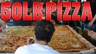 50LB PIZZA CHALLENGE GRAND SICILIAN SHOWDOWN Competitive Eater Dream Team Food Competition