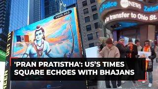 Ram Temple Pran Pratistha Indian diaspora illuminates New York’s Times Square