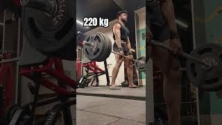 220 Kg Deadlift  Powerful Gymlover #fitness #viral #youtubeshorts #motivation #shortvideo