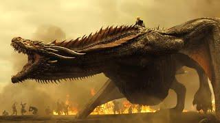 DROGON VS LANNISTERS ARMY GAME OF THRONESDAENERYS SLAUGHTERS THE LANNISTERSDrogon fight scene