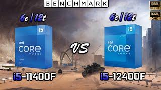 i5 11400F vs i5 12400F  Benchmark  Test in 7 Games