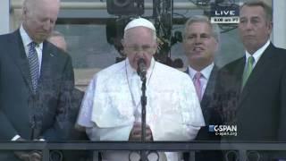 Pope Francis addresses crowd outside U.S. Capitol C-SPAN