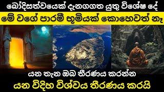 බෝදිසත්වයෙක්ම දැනගගත යුතු විශේෂ දේ  යන විදිහ විශ්වය තීරණය කරයි  පාරමී භූමියක්