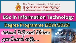 IT Technology Degree in Open University I IT Degree 2024 Sinhala