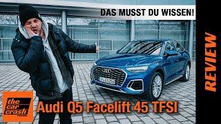 Audi Q5 Facelift 2021 DAS MUSST DU WISSEN  Fahrbericht  Review  Test  Sportback  45 TFSI