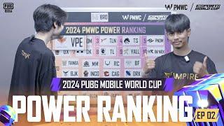 2024 PMWC POWER RANKINGS - EP02  PUBG MOBILE ESPORTS