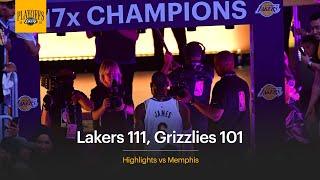 Lakers 111 Grizzlies 101 - Lakers Take 2-1 Series Lead vs Memphis  2023 NBA Playoffs