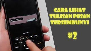 Cara Lihat Tulisan Pesan Tersembunyi yang Warna Merah dan Putih Iphone