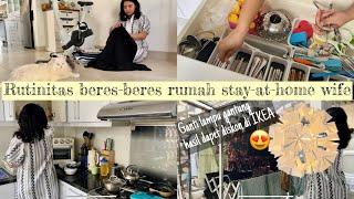 KESEHARIAN STAY AT HOME WIFE DAN RUTINITAS BERESIN RUMAH