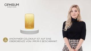 Anonym Gold kaufen  Tafelgeschäft  2023  Einfach Gold.