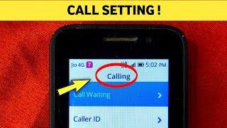 Call Settings In Jio Keypad Phone Like  Jio F90M jio 2 3 F30B f81e f10q f41t