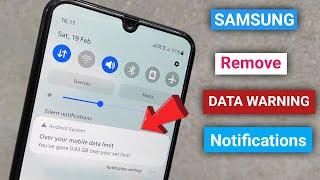 how to remove data warning notification in samsung phone  Over your mobile data limit samsung